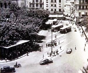 PA c- 038- Place d'Armes- trams et autobus
